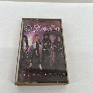 Cinderella Night Songs Cassette 1986 Mercury 830 076-4 Hard Rock Metal Tested
